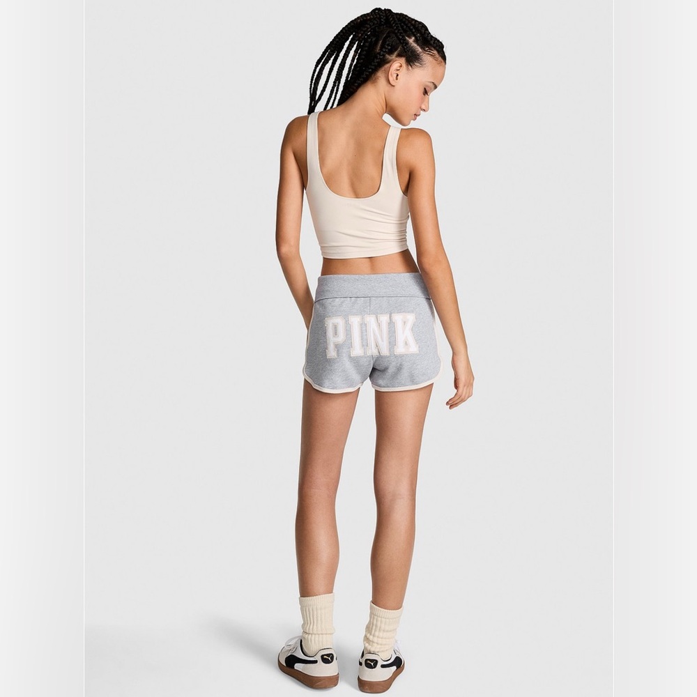 VS PINK IVY TERRY FOLDOVER SHORTS